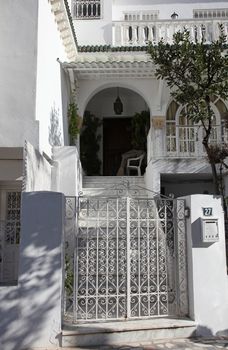 Traditional door from Sidi Bou Said, Tunis