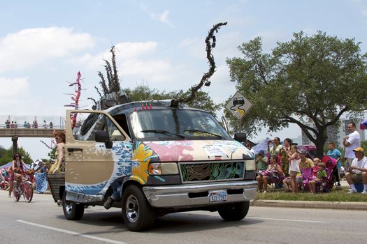 Orange Show's biggest outreach program, a vehicle for the message that art is an integral part of everyone's everyday life.