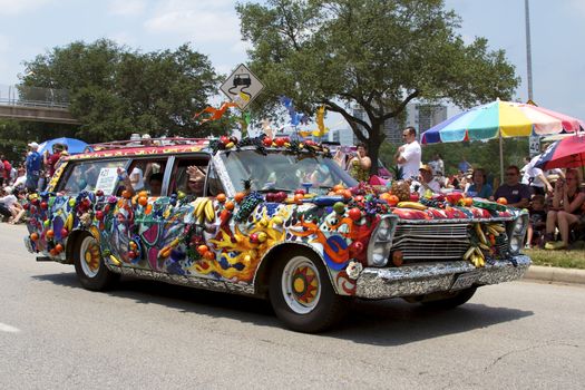 Orange Show's biggest outreach program, a vehicle for the message that art is an integral part of everyone's everyday life.