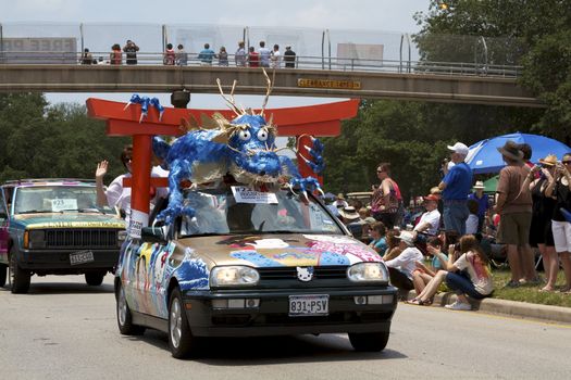 Orange Show's biggest outreach program, a vehicle for the message that art is an integral part of everyone's everyday life.