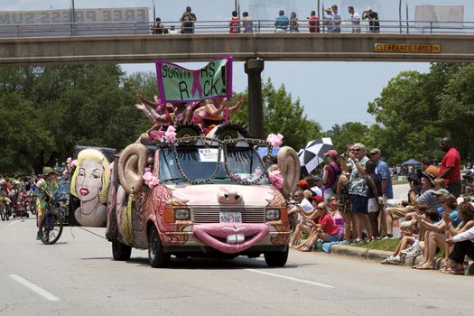 Orange Show's biggest outreach program, a vehicle for the message that art is an integral part of everyone's everyday life.