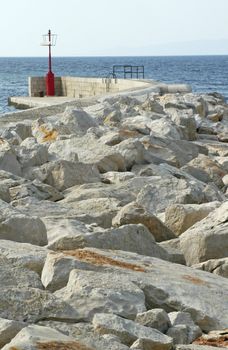 Lighthouse in Prigradica, island Korcula, Croatia