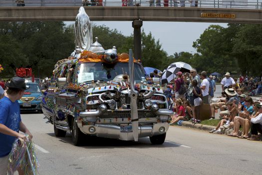 Orange Show's biggest outreach program, a vehicle for the message that art is an integral part of everyone's everyday life.