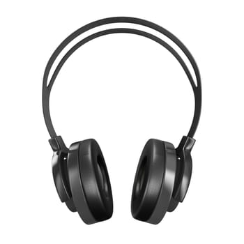 Headphone on white background. Isolated 3D image