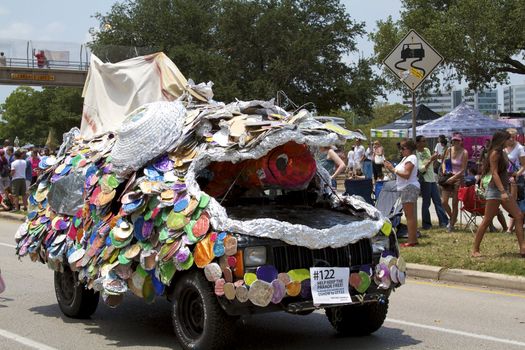 Orange Show's biggest outreach program, a vehicle for the message that art is an integral part of everyone's everyday life.