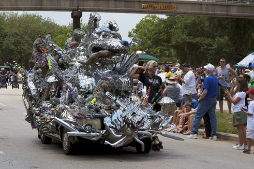 Orange Show's biggest outreach program, a vehicle for the message that art is an integral part of everyone's everyday life.