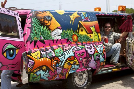 Orange Show's biggest outreach program, a vehicle for the message that art is an integral part of everyone's everyday life.