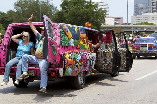 Orange Show's biggest outreach program, a vehicle for the message that art is an integral part of everyone's everyday life.