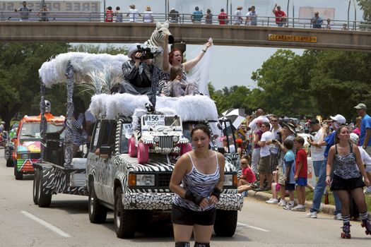 Orange Show's biggest outreach program, a vehicle for the message that art is an integral part of everyone's everyday life.