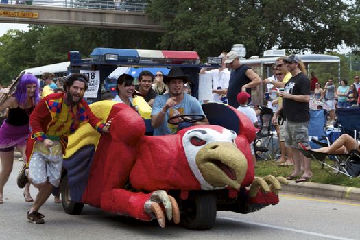 Orange Show's biggest outreach program, a vehicle for the message that art is an integral part of everyone's everyday life.