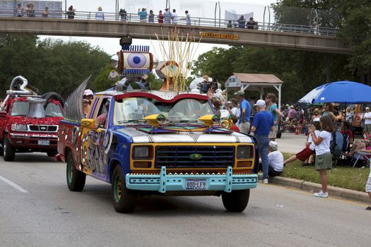 Orange Show's biggest outreach program, a vehicle for the message that art is an integral part of everyone's everyday life.