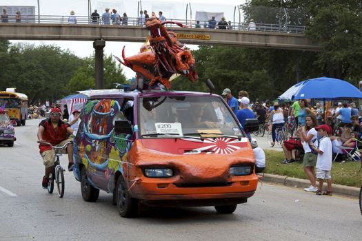 Orange Show's biggest outreach program, a vehicle for the message that art is an integral part of everyone's everyday life.