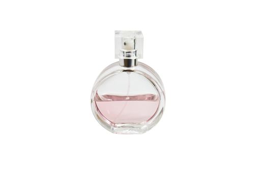 Perfume bottle, isolated on white background.