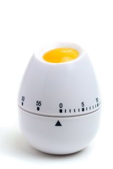 Kitchen timer for cooking egg-shaped