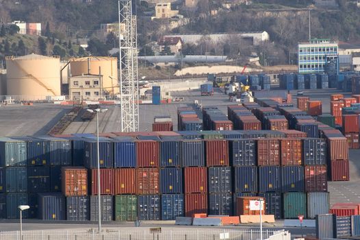 containers at the port for shipment