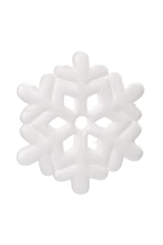 Snow Flake ornament, photo on the white background