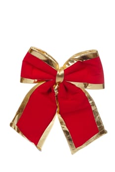 red bow photo on the white background