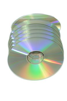 cd or dvd disc, photo on the white background