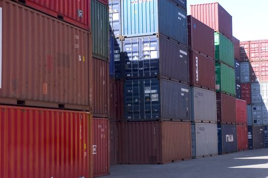 containers at the port for shipment