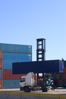 containers at the port for shipment