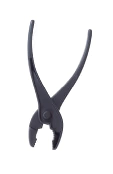 plastic pliers, photo on the white background