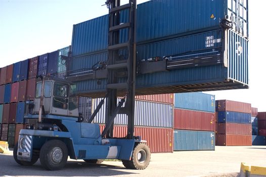 containers at the port for shipment