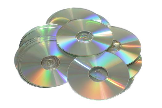 cd or dvd disc, photo on the white background