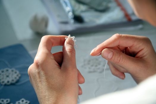 Process of lace-making