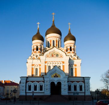 Eastern orthodox church of Alexander Nevsky in Toompea area of Tallinn in Estonia