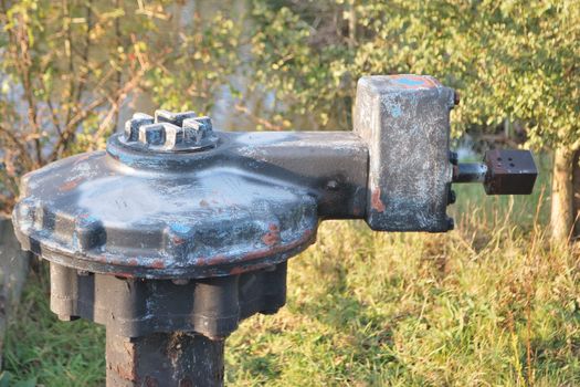 Metal lock equipment for canal