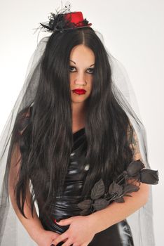 Satans Bride with Black Roses