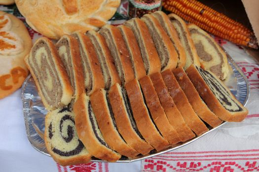 Poppy seed and walnut rolls