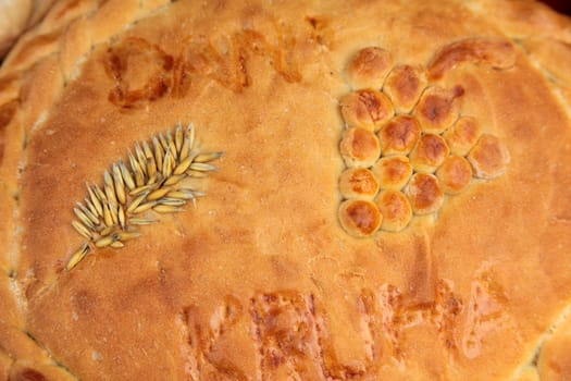 Closeup of delicious homemade bred