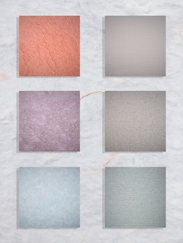 Collection paper set on mulberry paper background