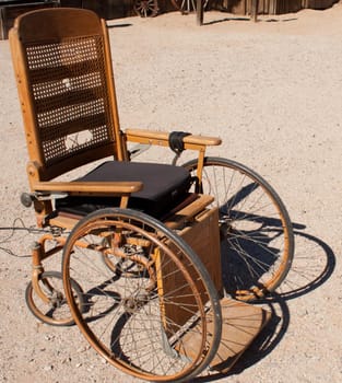 Old Wheelchair in Southern Desert