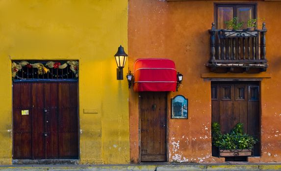 The architecture of  "Cartagena de indias" Colombia 