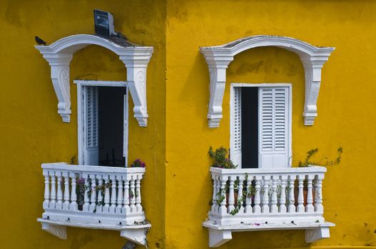 The architecture of  "Cartagena de indias" Colombia 