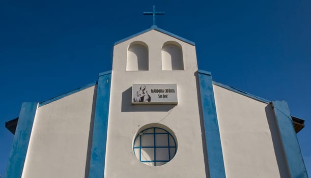 Church in the Caribbean island of San Andres 