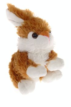 rabbit toy, photo on the white background