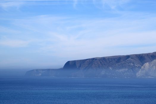 Santa Cruz Island of the cost from Ventura California