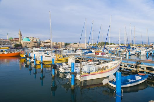 The historic port of Acre in north Israel