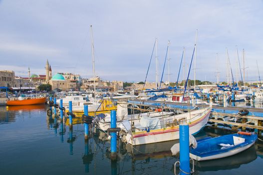 The historic port of Acre in north Israel