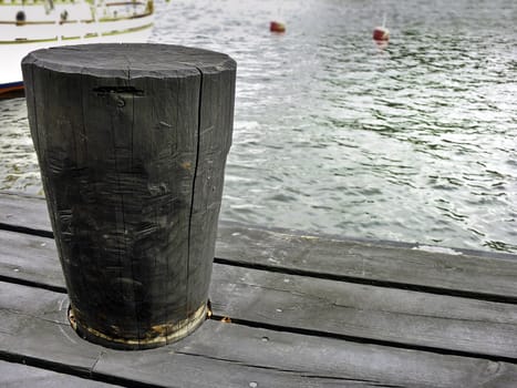 old dark wooden dock marina harbor on pier