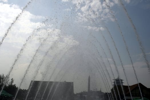 Fountain in the Garden Expo in Xi'an