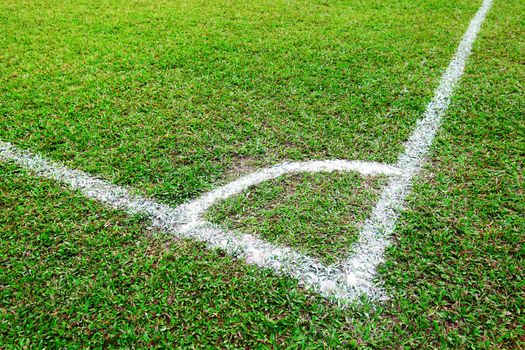 Corner of soccer field