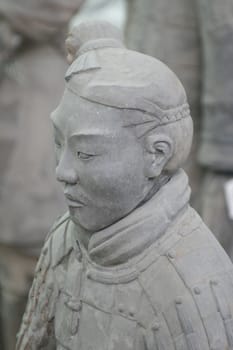 Terracotta Army Xian / Xi'an, China - Detail - face