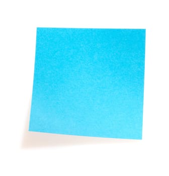 Blue sticker isolated on the white background 