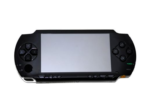 Portable Video game isolated on a white back ground