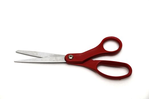 A pair of scissors isolated on a white back ground