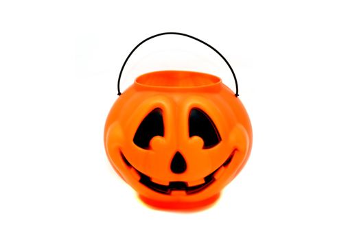 Halloween jack-o-lantern isolated on a white back ground